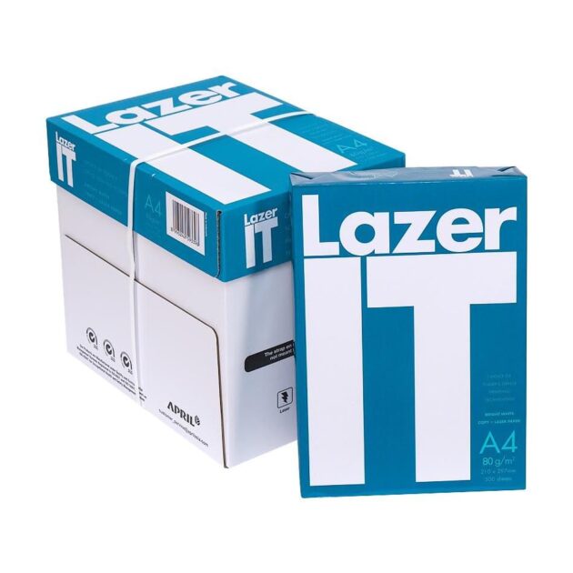Lazer IT Φωτοτυπικό Χαρτί A4 80 g/m² 5×500 φύλλα (Κιβώτιο)