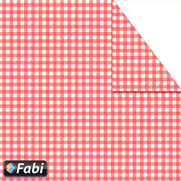 Χαρτόνι Fabi 50x70εκ Καρό Κόκκινο 1456050