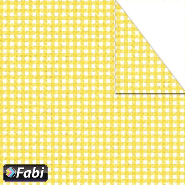 Χαρτόνι Fabi 50x70εκ Καρό Κίτρινο 1456007